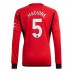 Günstige Manchester United Harry Maguire #5 Heim Fussballtrikot 2023-24 Langarm